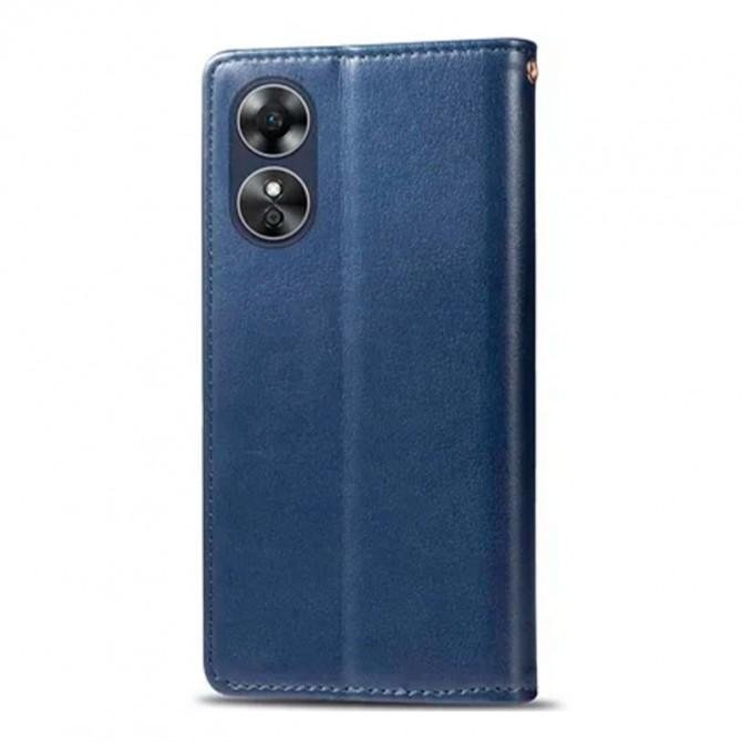 Чехол-книжка GETMAN Gallant for Oppo A17 Blue-1