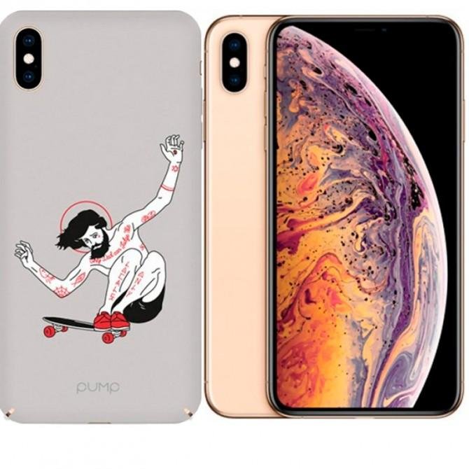 Чехол Pump Tender Touch Case for iPhone XS Max Skating Hipster-2
