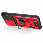 Чохол HONOR Hard Defence Series Samsung A325 Galaxy A32 Red (with Camshield and magnet)