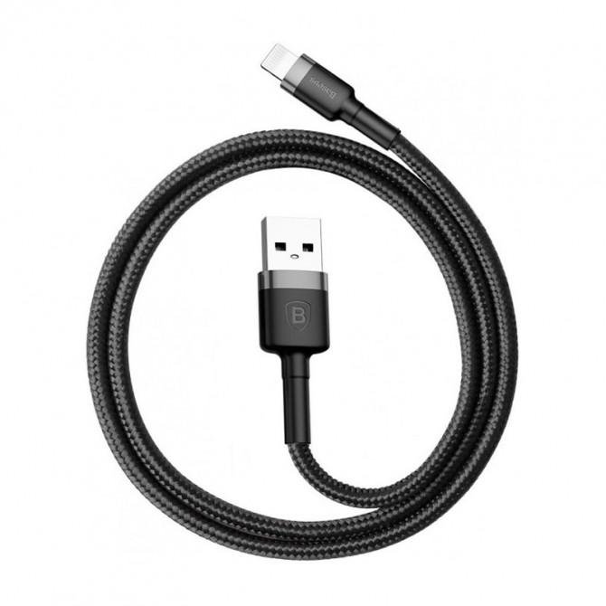 Кабель Baseus Cafule Lightning (CALKLF-BG1) Black 1m-1