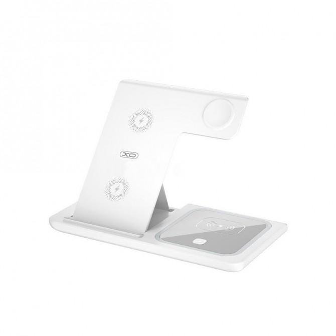 Бездротовий зарядний пристрій XO WX023 15W 3in1 White