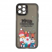 Чехол Christmas Glass Camera iPhone 16 Pro Max Black Чехол Christmas Glass Camera iPhone 16 Pro Max Black