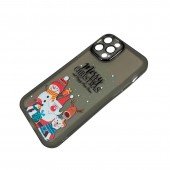Чехол Christmas Glass Camera iPhone 16 Pro Max Black Чехол Christmas Glass Camera iPhone 16 Pro Max Black