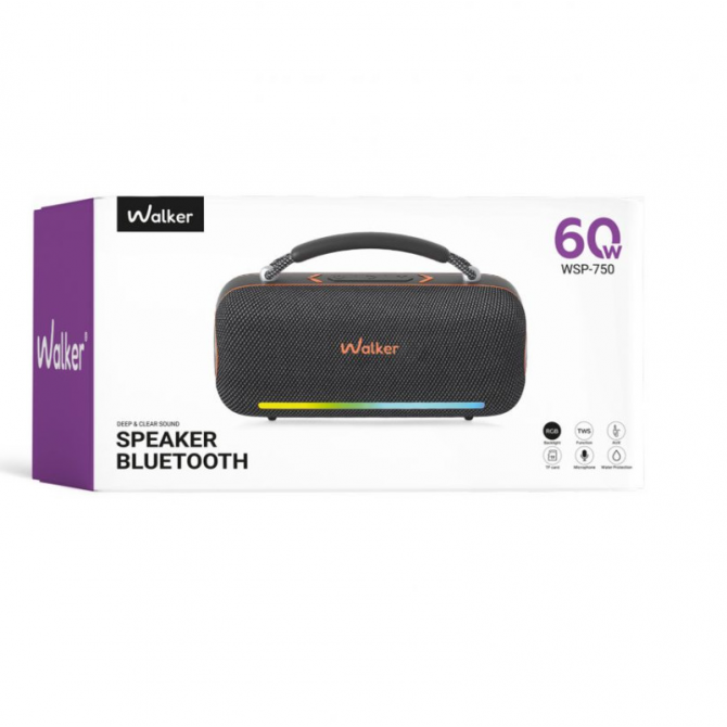 Колонка Bluetooth Speaker WALKER WSP-750 black-1