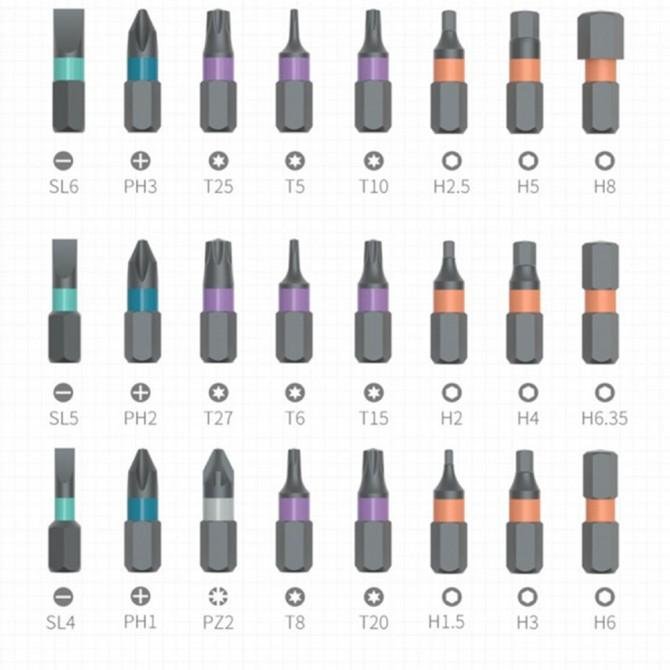 Викрутка Xiaomi Duka RS1 + 24 насадки-2