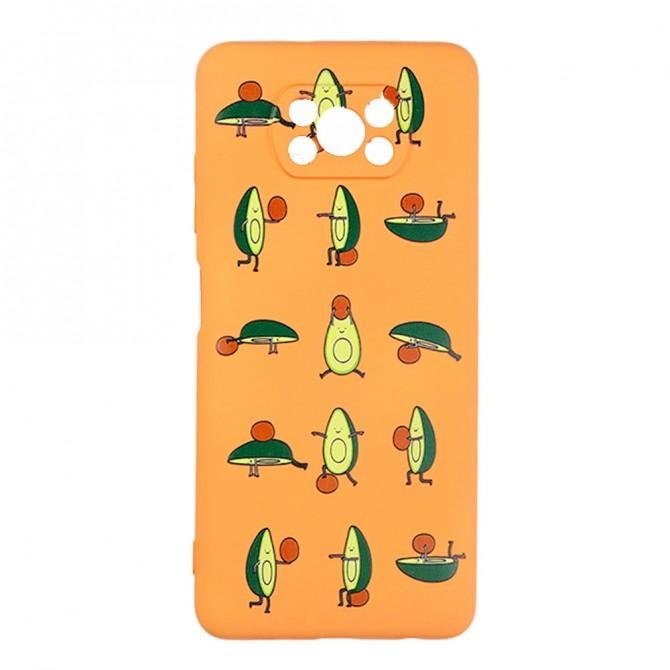 Чехол Funny Animals series для Xiaomi Poco X3 Orange Avocado-1