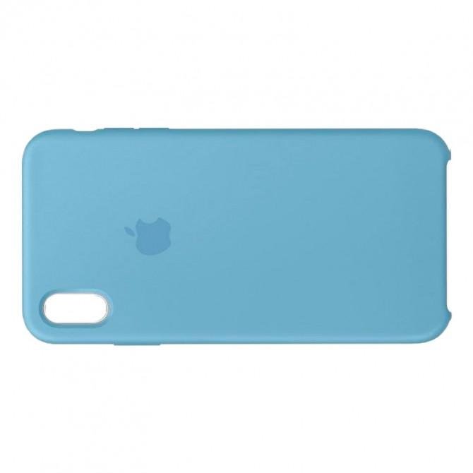 Оригинальный силиконовый чехол для iPhone X/Xs Шалфей-3