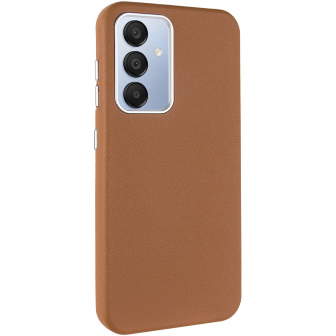Кожаный чехол Leather Case Metal Buttons для Samsung Galaxy A36 5G / A56 5G Brown