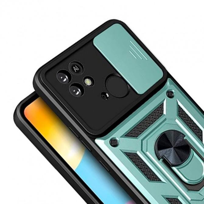 HONOR Hard Defence Series Xiaomi Redmi 10C Green (with Camshield and magnet)-2