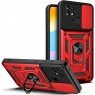 Чохол накладка HONOR Hard Defence Series Xiaomi Redmi 10C Red (with Camshield and magnet)