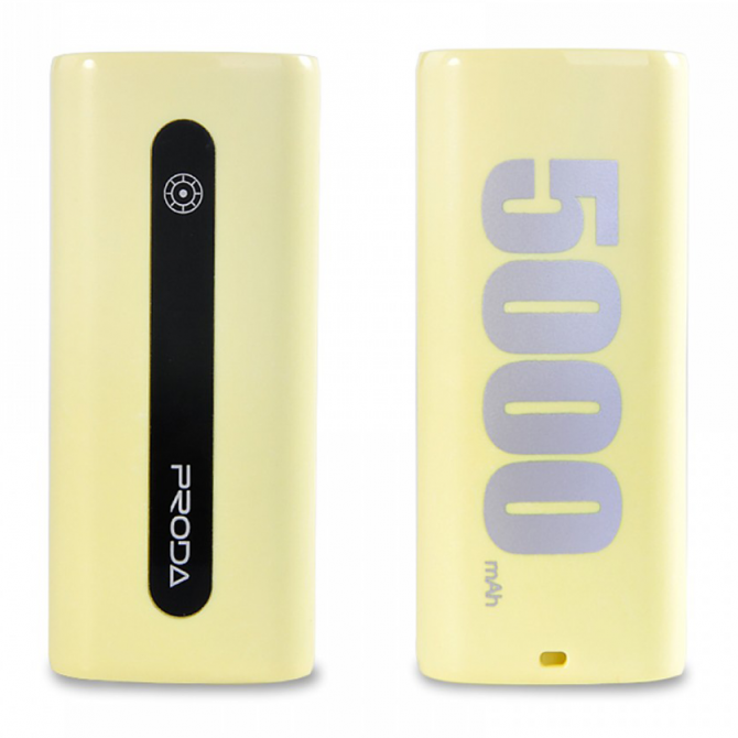 Повербанк Proda E5 Power Box 5000mAh Жовтий
