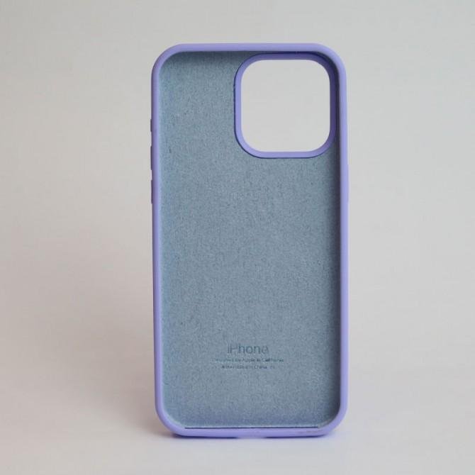 Оригинальный силиконовый чехол для iPhone 15 Pro Max Elegant Purple FULL-1