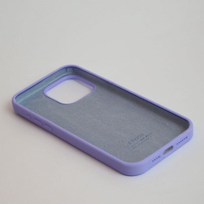 Оригинальный силиконовый чехол для iPhone 15 Pro Max Elegant Purple FULL-2