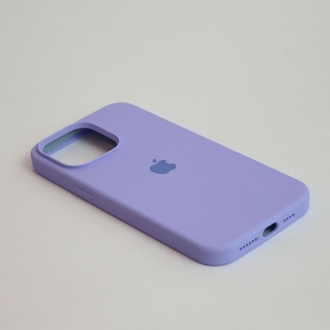 Оригинальный силиконовый чехол для iPhone 15 Pro Max Elegant Purple FULL-3