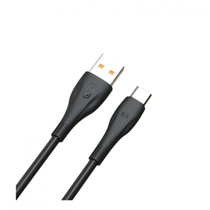 Кабель USB XO NB185 Type-C 6A/1m Black-1