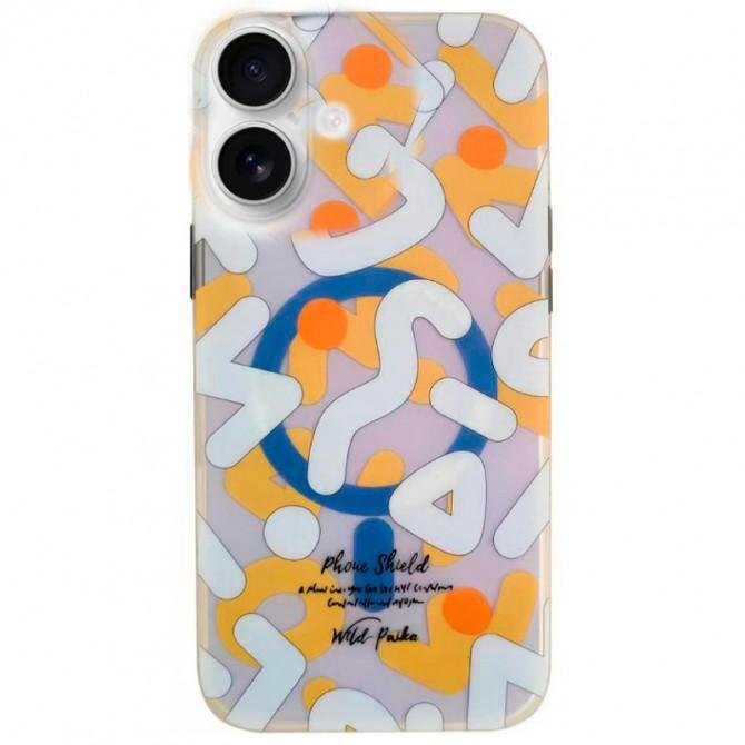 TPU чехол Pastel Chaos with MagSafe для Apple iPhone 16 (6.1") White