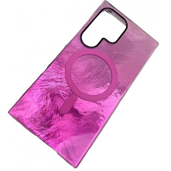 Чохол TPU Shiny Mountain (MagFit) для Samsung Galaxy S25 Ultra Pink-2