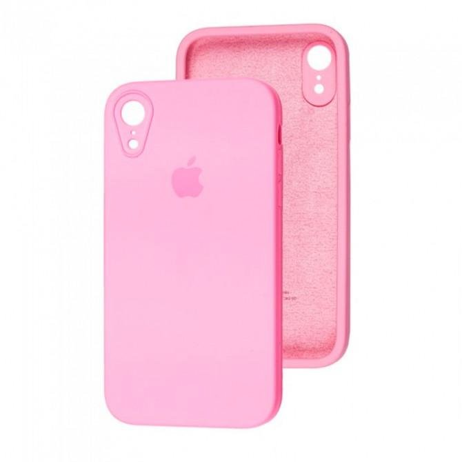 Силиконовый чехол для iPhone Xr Светло Розовый FULL (SQUARE SHAPE)