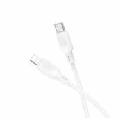 Кабель Borofone BX113 Lenny Type-C to Lightning 27W White Кабель Borofone BX113 Lenny Type-C to Lightning 27W White