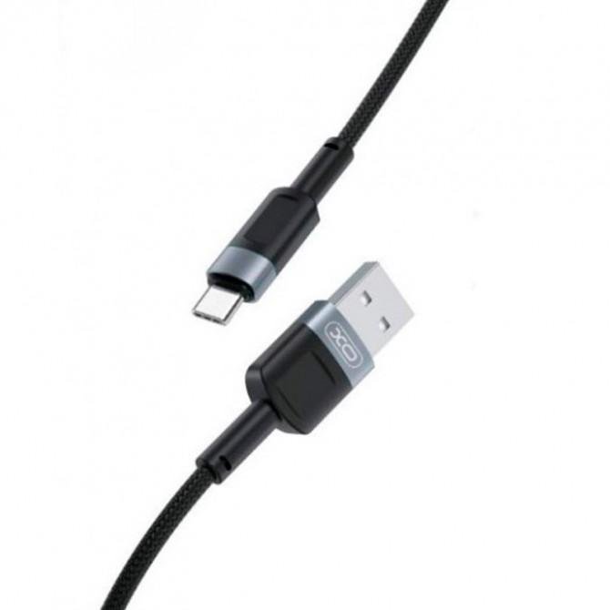 Кабель USB XO NB198 QC Type-C 2.4A/1m Black