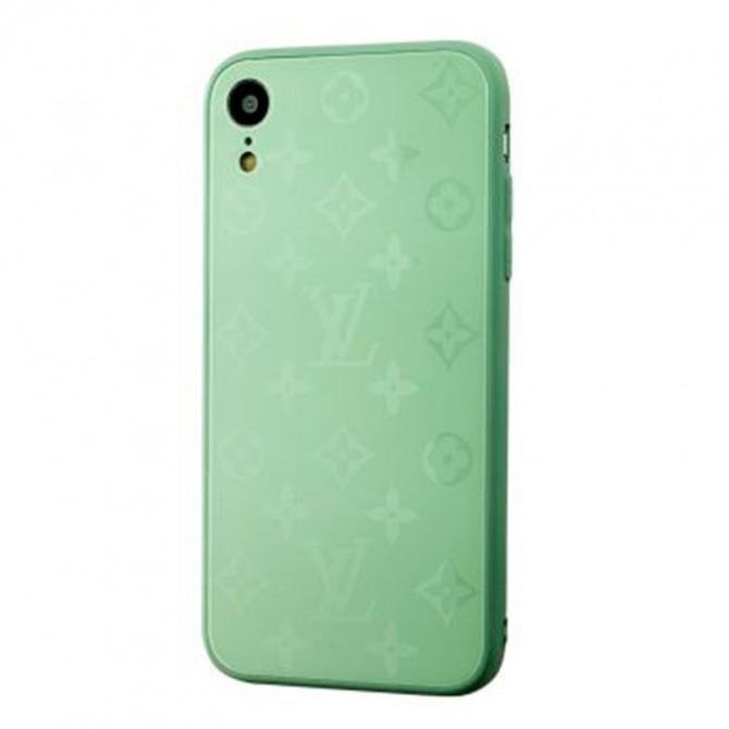 Чехол TPU Glass LV для iPhone Xr Мятный-1