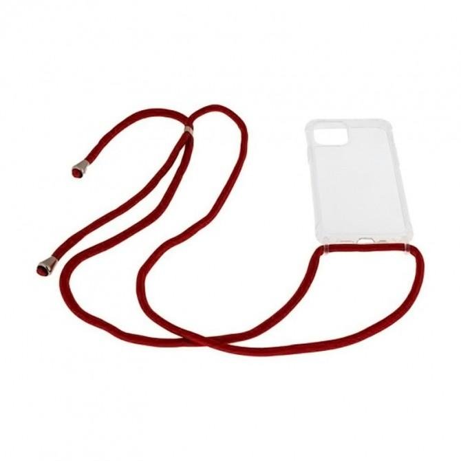 Чехол-накладка со шнурком Crystal Cord для iPhone 11 Pro Max Красный-2