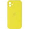 Cиліконовий чохол для iPhone 11 Яскраво Жовтий FULL (SQUARE SHAPE)