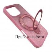 Чехол-накладка Diamond with stand back для iPhone 16 Pink