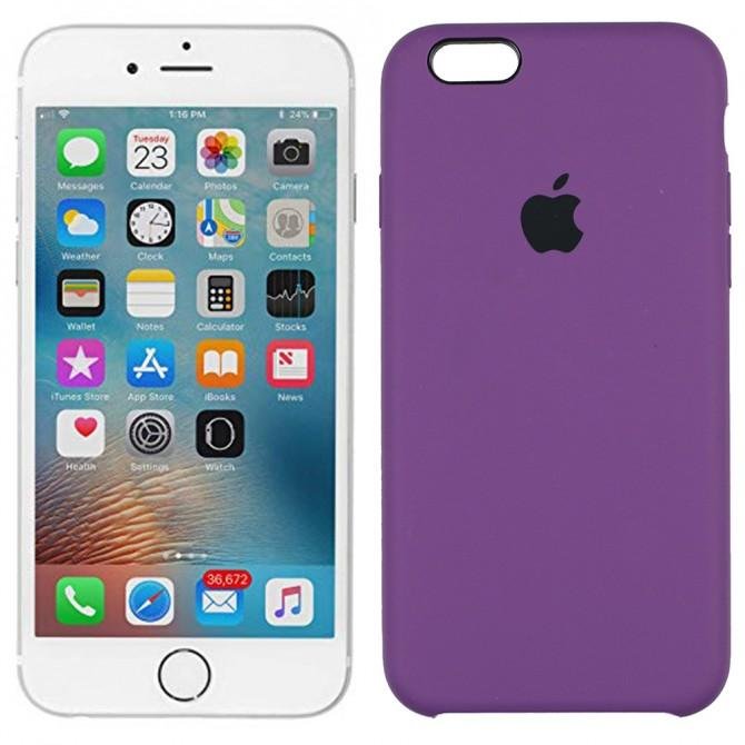 Чехол силиконовый для iPhone 6/6s Фиолетовый