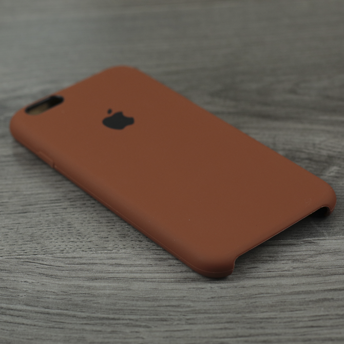 Чехол силиконовый для iPhone 6/6s Коричневый-3