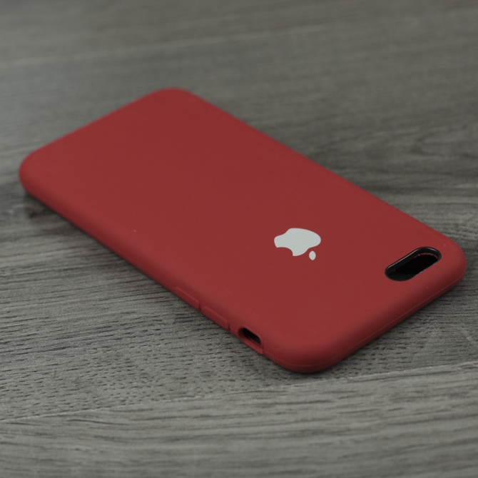 Чехол силиконовый для iPhone 6/6s Клюква-4