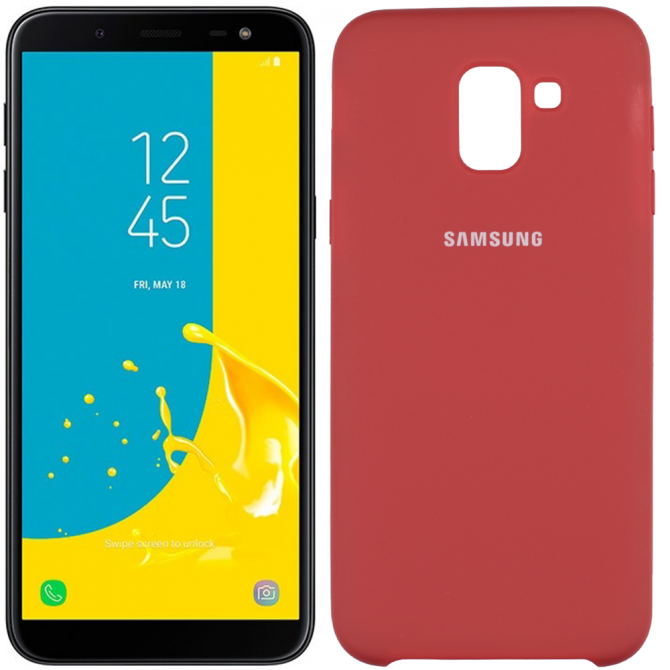 Чехол Soft Case для Samsung J6 2018 Красный