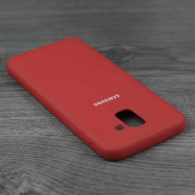 Чехол Soft Case для Samsung J6 2018 Красный-4