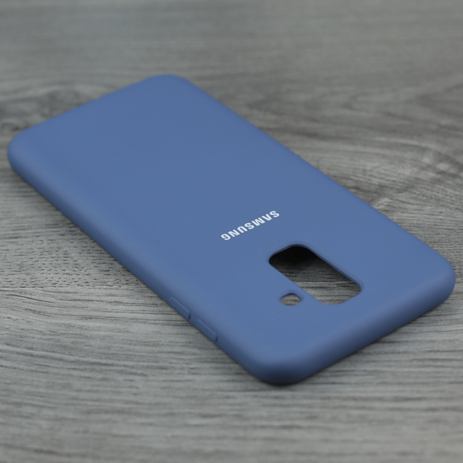 Чехол Soft Case для Samsung A605 Galaxy A6 Plus 2018 Синий-4