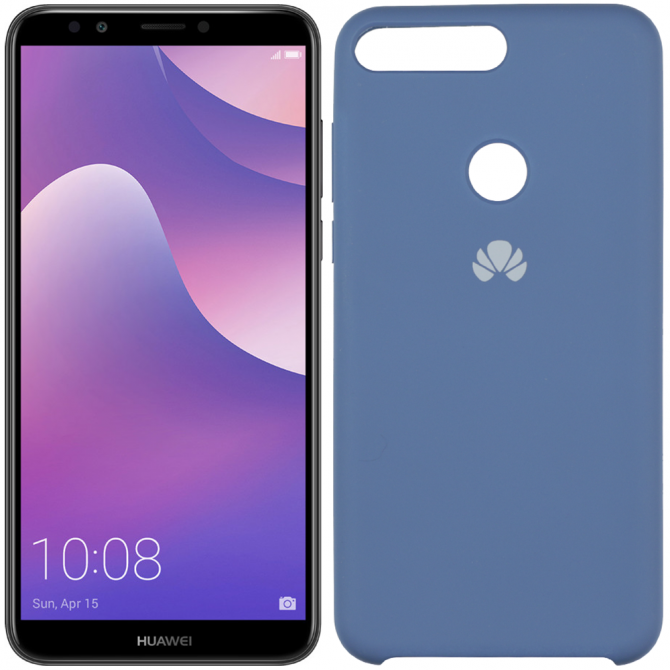 Чохол Soft Case для Huawei Y7 Prime 2018 Синій