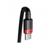 Кабель Baseus Cafule Type-C/Type-C PD2.0 (20V 5A) (CATKLF-AL91) Black/Red 2m Кабель Baseus Cafule Type-C/Type-C PD2.0 (20V 5A) (CATKLF-AL91) Black/Red 2m