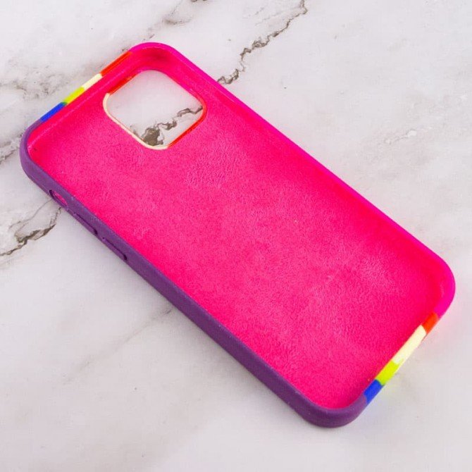 Colorfull Braided Soft Case iPhone 13 Red/Violet-1
