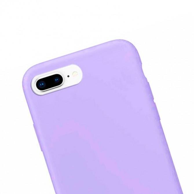 Силіконовий чохол для iPhone 7/8 Plus Бузковий FULL (без лого)-3