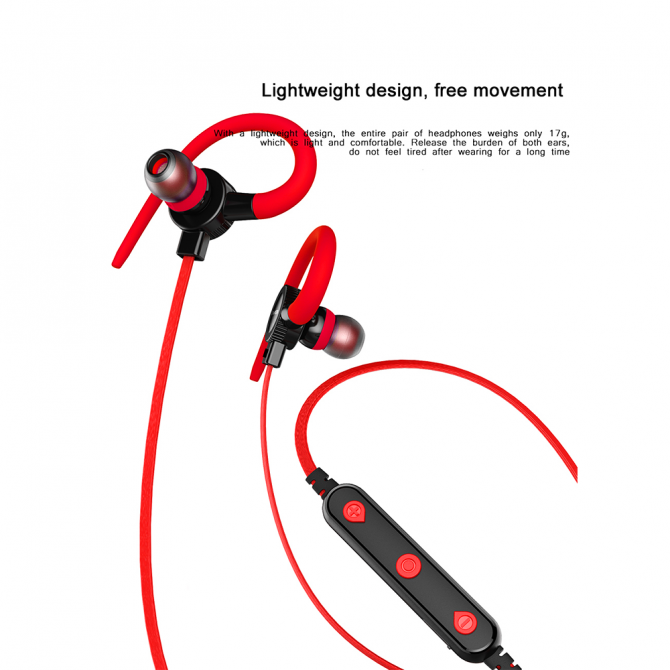 Беспроводные наушники Awei B923BL Sport Красный-2