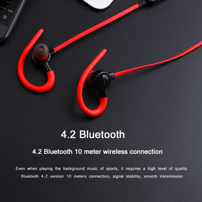 Беспроводные наушники Awei B923BL Sport Красный-3
