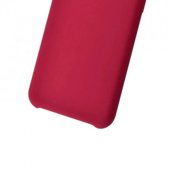 Оригинальный силиконовый чехол для iPhone Xs Max Бордовый-3