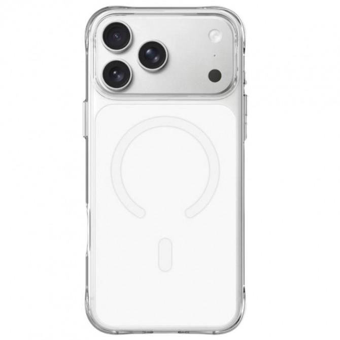 Чехол TPU+PC Space Pure Color with Magnetic Fit для Apple iPhone 17 Pro Max/18 Pro Max (6.9") White