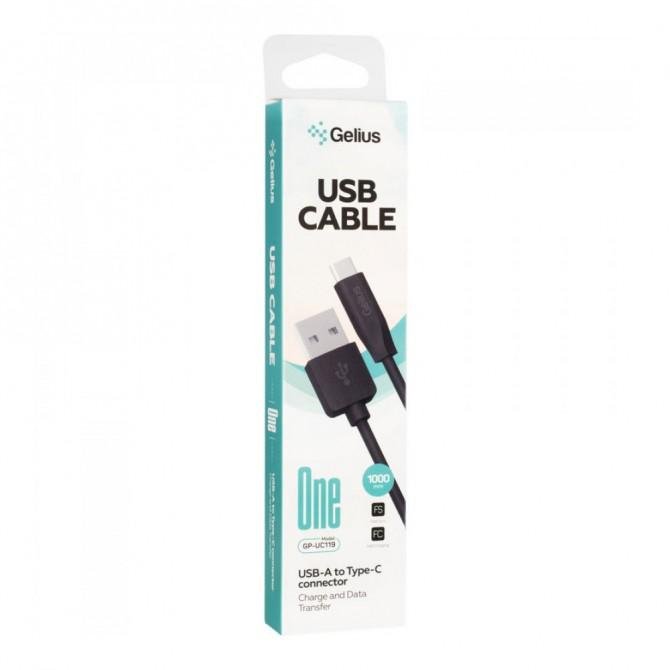 Кабель Gelius One GP-UC117 Lightning Black-1