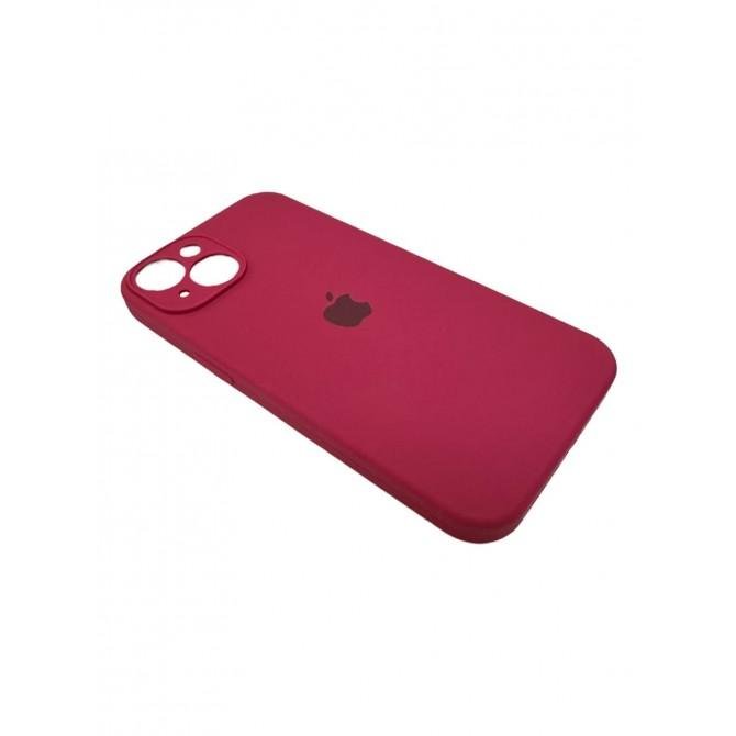 Силіконовий чохол для iPhone 14 Plus Rose Red FULL-2