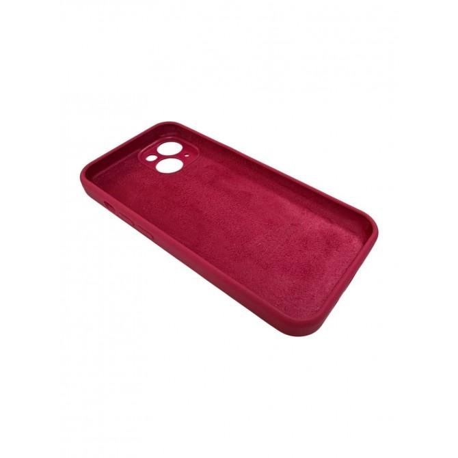 Силіконовий чохол для iPhone 14 Plus Rose Red FULL-3