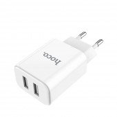 Мережевий зарядний пристрій 2USB Hoco C62A Бiлий + USB Cable iPhone 8 (2.1A) Мережевий зарядний пристрій 2USB Hoco C62A Бiлий + USB Cable iPhone 8 (2.1A)