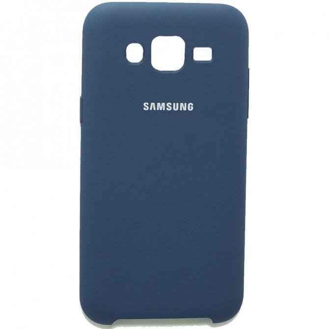 Чехол Soft Case для Samsung J700 (J7) Тёмно Синий-1