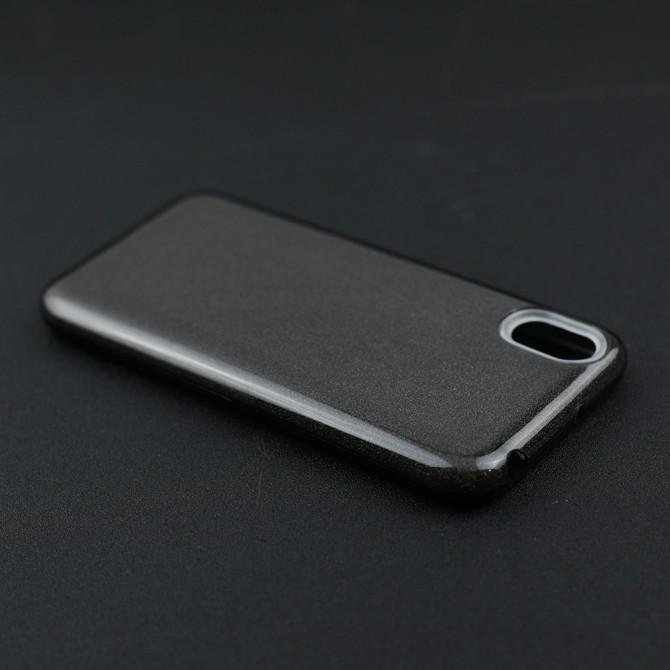 Чохол Silicone 3in1 Блискітки для Huawei Y5 2019 Чорний-4