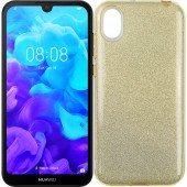 Чохол Silicone 3in1 Блискітки для Huawei Y5 2019 Золотий Чохол Silicone 3in1 Блискітки для Huawei Y5 2019 Золотий