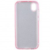 Чохол Silicone 3in1 Блискітки для Huawei Y5 2019 Рожевий Чохол Silicone 3in1 Блискітки для Huawei Y5 2019 Рожевий